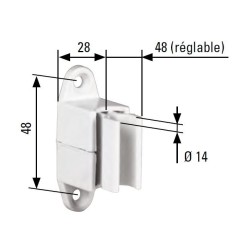 Bloqueur Réglable pour Manivelle de Diamètre 12-15 mm 2001949Bloqueurs SIMU-ACCESSOIRES