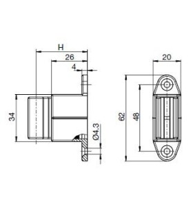 Bloqueur Réglable GRIS pour Manivelle de Diamètre 12-17 mm 514F133Bloqueurs GEIGER