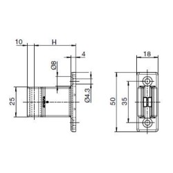 Bloqueur Réglable BLANC pour Manivelle de Diamètre 12-17 mm
