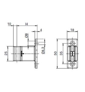 Bloqueur Réglable BLANC pour Manivelle de Diamètre 12-17 mm 514F127Bloqueurs GEIGER