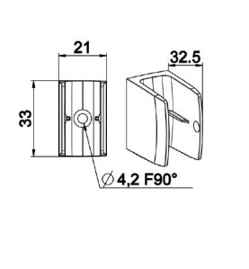 Bloqueur BLANC pour Manivelle de Diamètre 12 mm F140ABloqueurs ZURFLUH-FELLER