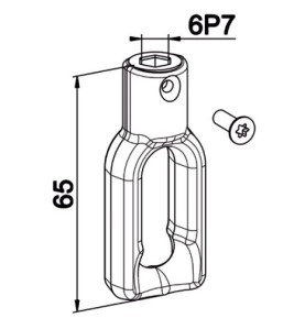Boucle Zamack 6 Pans de 7 mm . F606EDécrochablesZURFLUH-FELLER