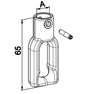 Boucle Zamack 10 mm . F606GDécrochablesZURFLUH-FELLER