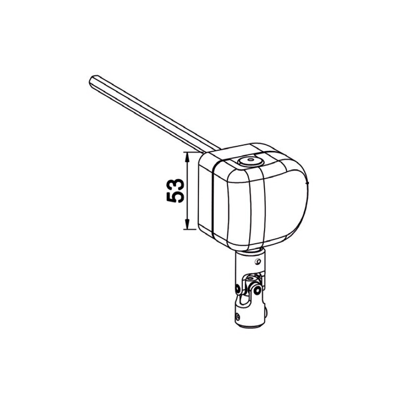 Renvoi en facade Déporté D901BNGManivelles de 12ZURFLUH-FELLER