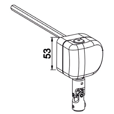Renvoi en facade Déporté D901BNGManivelles de 12ZURFLUH-FELLER