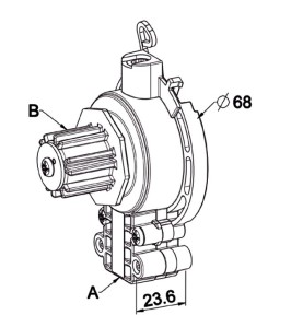 Mini Couple Conique DEBRAYABLE 1/2.9-OCTO 40-6P7-DROITE C840BBA cliquetsZURFLUH-FELLER