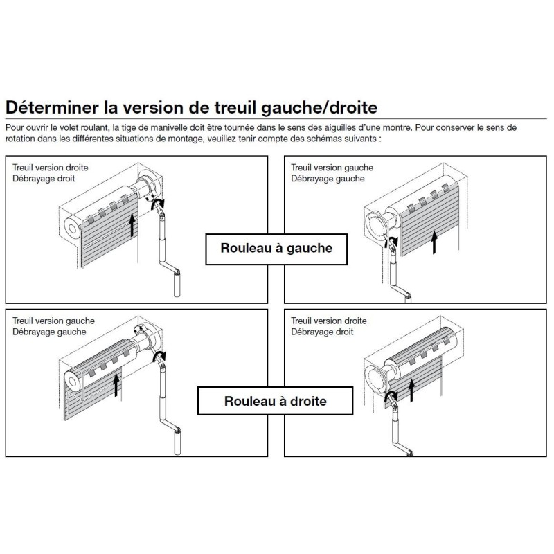 Treuil couple Conique DEBRAYABLE R:3.1-OCTO40-CARRE 6-GAUCHE 446F003A cliquetsGEIGER