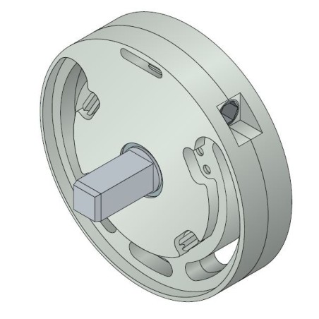 Treuil 1420B 1:5 FC 6P7-CARRE 10 MALE 2002030AVEC Fin de courseSIMU-ACCESSOIRES