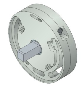 Treuil 1420B 1:5 FC 6P7-CARRE 10 MALE 2002030AVEC Fin de courseSIMU-ACCESSOIRES