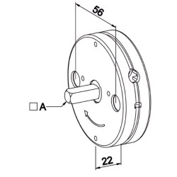 Treuil Minivis 1:6,5 SFC  6P7-CARRE 10 MÂLE