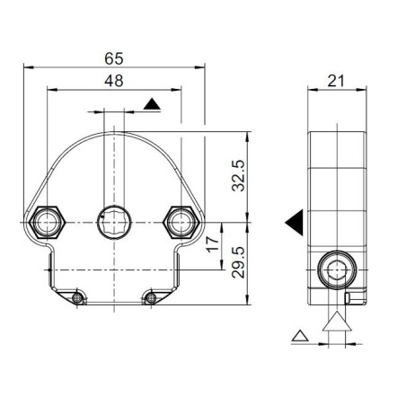 Treuil Bubendorff 1:6 FC  6P7-CARRE 8 MÂLE