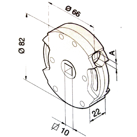 Treuil ACE 1:5 FC CARRE 8-CARRE 10