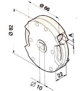 Treuil ACE 1:5 FC CARRE 8-CARRE 10 2001683AVEC Fin de courseSIMU-ACCESSOIRES