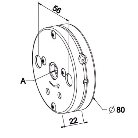 Treuil Minivis 1:6,5 FC 6P7-CARRE 8