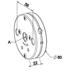 Treuil Minivis 1:6,5 FC 6P7-CARRE 10 C302AVEC Fin de courseZURFLUH-FELLER