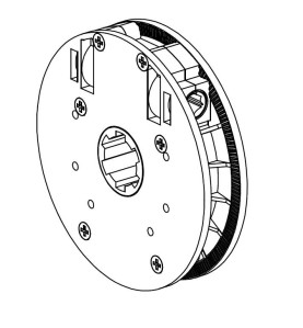 Treuil à vis 1:6 FC 6P7-Crabot DP22 T1002AVEC Fin de courseDEPRAT