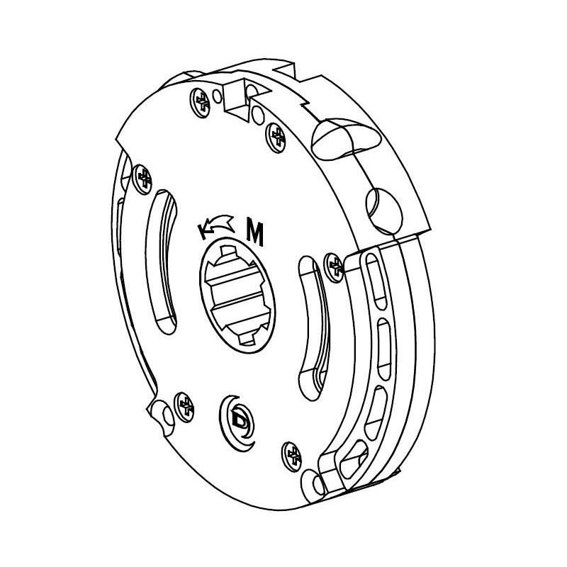 Treuil à vis DEBRAYABLE 1:6 FC 6P7-Crabot DP22 T1004FCAVEC Fin de courseDEPRAT