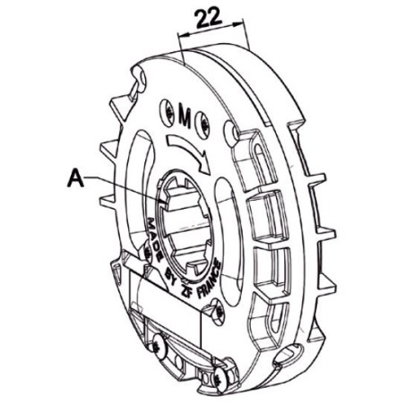 Treuil Technivis 1:5.25 FC  6P7-Crabot D23/27-ZF