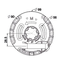 Treuil Technivis 1:5.25 FC  6P7-Crabot D16/20-SPF