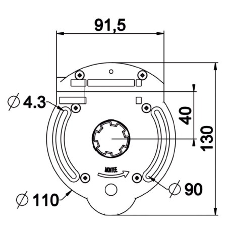 Treuil Vis Frein 1:7  SFC  6P7-Crabot D23/27