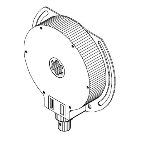 Treuil à couple Conique-T1003 GM- 1:5 FC 6P7-Crabot D18/22- T1003GMCouple ConiqueDEPRAT