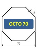 Embouts Octogonal 70 pour Volet Roulant | Somfy, Simu | Cludo