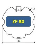 Embouts Rond ZF 80 pour Volet Roulant | Cludo
