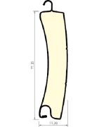 Lame Alu 55 mm isolé 14 mm