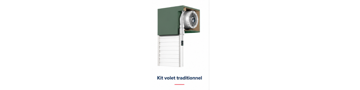 Kit motorisation volet traditionnel | Somfy & Simu | Cludo