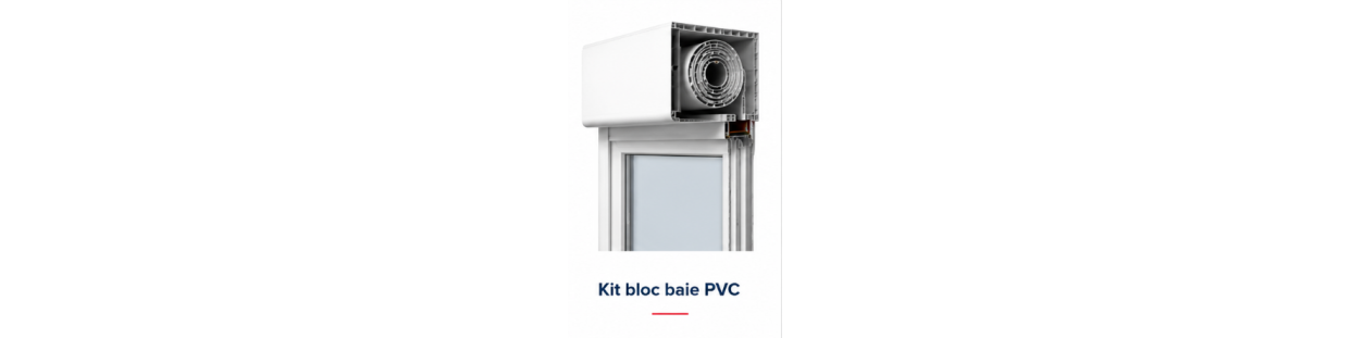 Kit motorisation bloc baie PVC | Alphacan, Rehau, Veka | Cludo