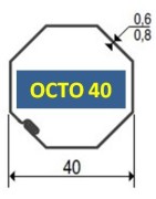 Embouts Octogonal 40 pour Volet Roulant | Somfy, Simu | Cludo