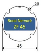 Embouts Rond ZF 45 pour Volet Roulant | Pièces Détachées Cludo
