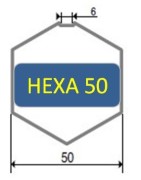 Hexagonal 50 -bub