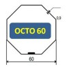 Embouts Octogonal 60